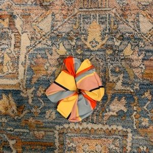 Stripe Pattern Solid and Striped Scrunchie